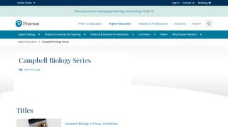 
                            8. Campbell Biology Series | Pearson