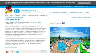 
                            12. Camping Lido | Pacengo di Lazise | CampingCard ACSI