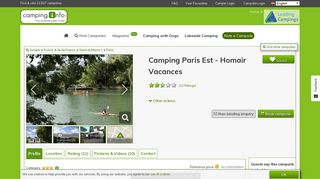 
                            11. Camping Paris Est - Homair Vacances - Camping Guide