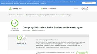 
                            6. Camping Wirthshof beim Bodensee - Bewertung - Camping.info