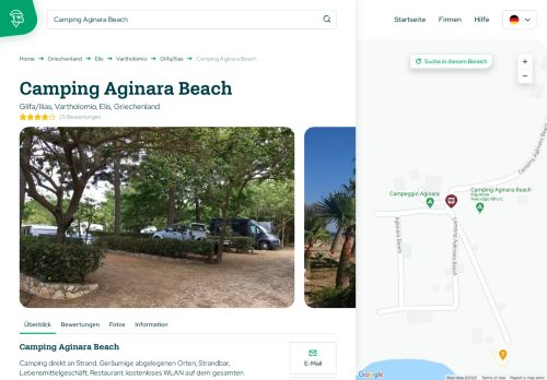 
                            3. Campingplatz Glifa/Ilias ( Camping Aginara Beach ) | Campercontact