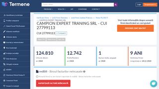 
                            12. CAMPION EXPERT TRANING SRL din Str. NICOLAE ... - Termene.ro