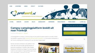 
                            1. Campsy campingplatform breidt uit naar Frankrijk - Pretwerk