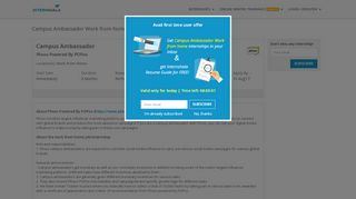 
                            9. Campus Ambassador Work from home Internship at Plixxo Powered ...
