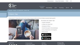 
                            5. Campus+ App - FH Campus Wien