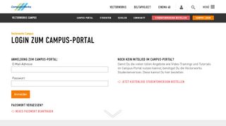 
                            7. Campus-Bereich Log-In - Persönlicher Bereich