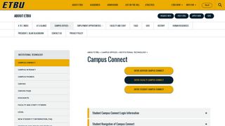 
                            10. Campus Connect | East Texas Baptist University
