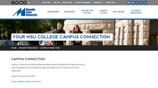 
                            5. Campus Connection :: Mayville State University :: Mayville, ND