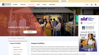 
                            5. Campus Facilities - Sharda University