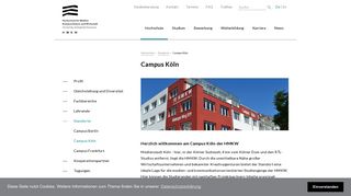 
                            5. Campus Köln: HMKW Hochschule für Medien, Kommunikation und ...