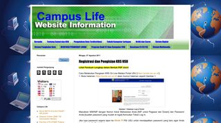 
                            8. Campus Life: Registrasi dan Pengisian KRS USU