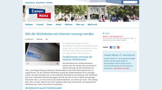 
                            5. Campus Mainz: Wie die Wohnheime mit Internet versorgt werden