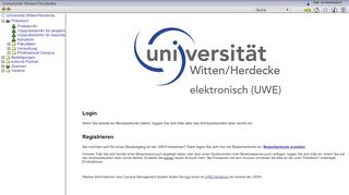 
                            1. Campus on Line - UWE - Uni Witten/Herdecke