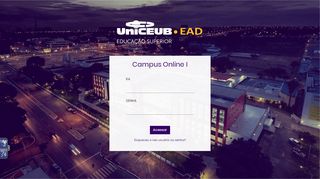 
                            3. Campus Online I: Acesso ao site - UniCEUB