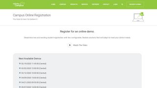 
                            2. Campus Online Registration Demo · Infinite Campus