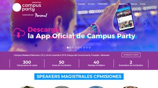 
                            2. Campus Party Argentina – #CPMISIONES • 23 al 24 de noviembre ...