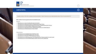
                            13. Campus-Portal Anmeldung an der PMU