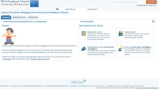 
                            5. Campus-Portal der Pädagogischen Hochschule Schwäbisch Gmünd