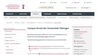 
                            2. Campus-Portal - Tübingen - Universität Tübingen