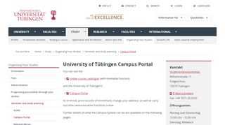 
                            4. Campus Portal - Uni Tübingen