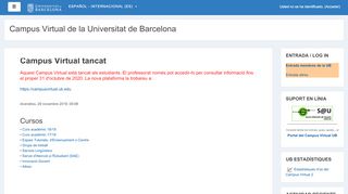
                            2. Campus Virtual de la Universitat de Barcelona - UB