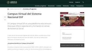 
                            4. Campus Virtual del Sistema Nacional DIF