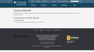 
                            12. Campus Webmail - Main - UTHealth