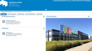 
                            11. Campusmanagement-Portal der Hochschule Mainz