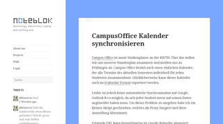 
                            13. CampusOffice Kalender synchronisieren – noteblok