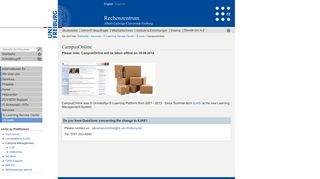 
                            12. CampusOnline — Rechenzentrum - RZ Uni Freiburg - Albert-Ludwigs ...