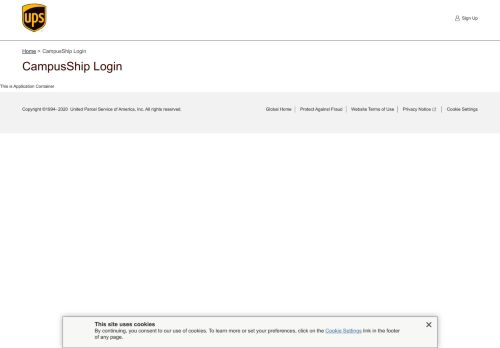 
                            10. CampusShip Login: UPS - Ivory Coast - UPS.com
