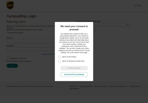
                            1. CampusShip Login: UPS - United Kingdom