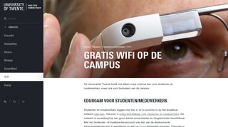 
                            5. Campusvoorzieningen | WIFI | Campus Universiteit Twente - Enschede