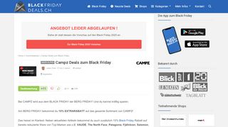 
                            9. Campz Deals zum Black Friday - Black Friday Schweiz 2019