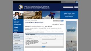 
                            13. Camsell Medal - Applications - The Royal Canadian Geographical ...