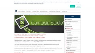 
                            13. Camtasia Studio and Camtasia Version 9 | Charles Darwin University