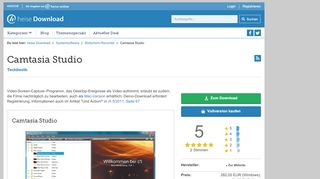 
                            9. Camtasia Studio | heise Download