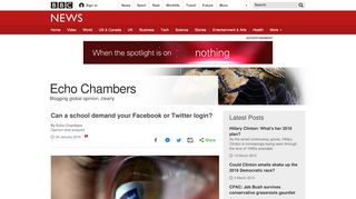 
                            5. Can a school demand your Facebook or Twitter login? - BBC News