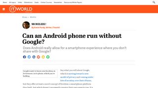 
                            10. Can an Android phone run without Google? | ITworld