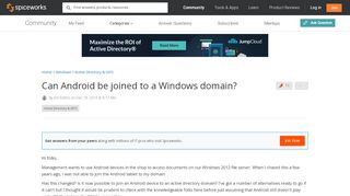 
                            10. Can Android be joined to a Windows domain? - Active Directory ...