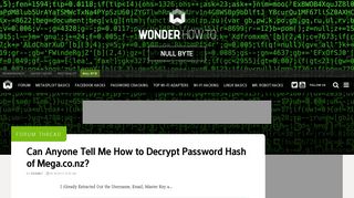 
                            4. Can Anyone Tell Me How to Decrypt Password Hash of Mega.co.nz ...