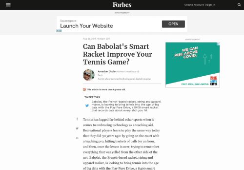 
                            7. Can Babolat's Smart Racket Improve Your Tennis Game? - Forbes