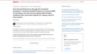 
                            12. Can dual booting Linux damage the computer hardware? I recently ...