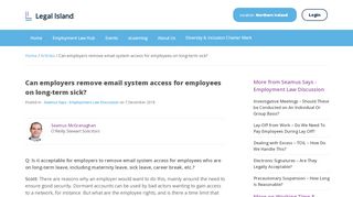 
                            8. Can employers remove email system access for employees on long ...