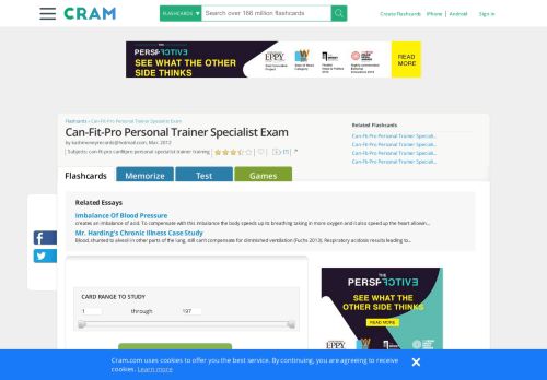 
                            12. Can-Fit-Pro Personal Trainer Specialist Exam Flashcards - Cram.com