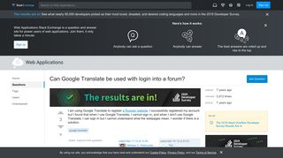 
                            4. Can Google Translate be used with login into a forum? - ...