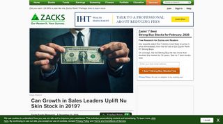 
                            12. Can Growth in Sales Leaders Uplift Nu Skin Stock in 2019 ...