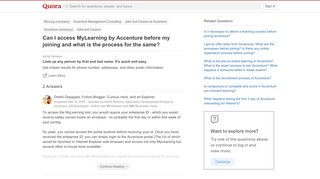 
                            9. Can I access MyLearning by Accenture before my joining and what is ...