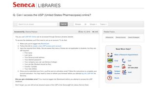 
                            11. Can I access the USP (United States Pharmacopeia) online ...