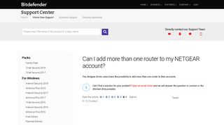 
                            11. Can I add more than one router to my NETGEAR account? - Bitdefender